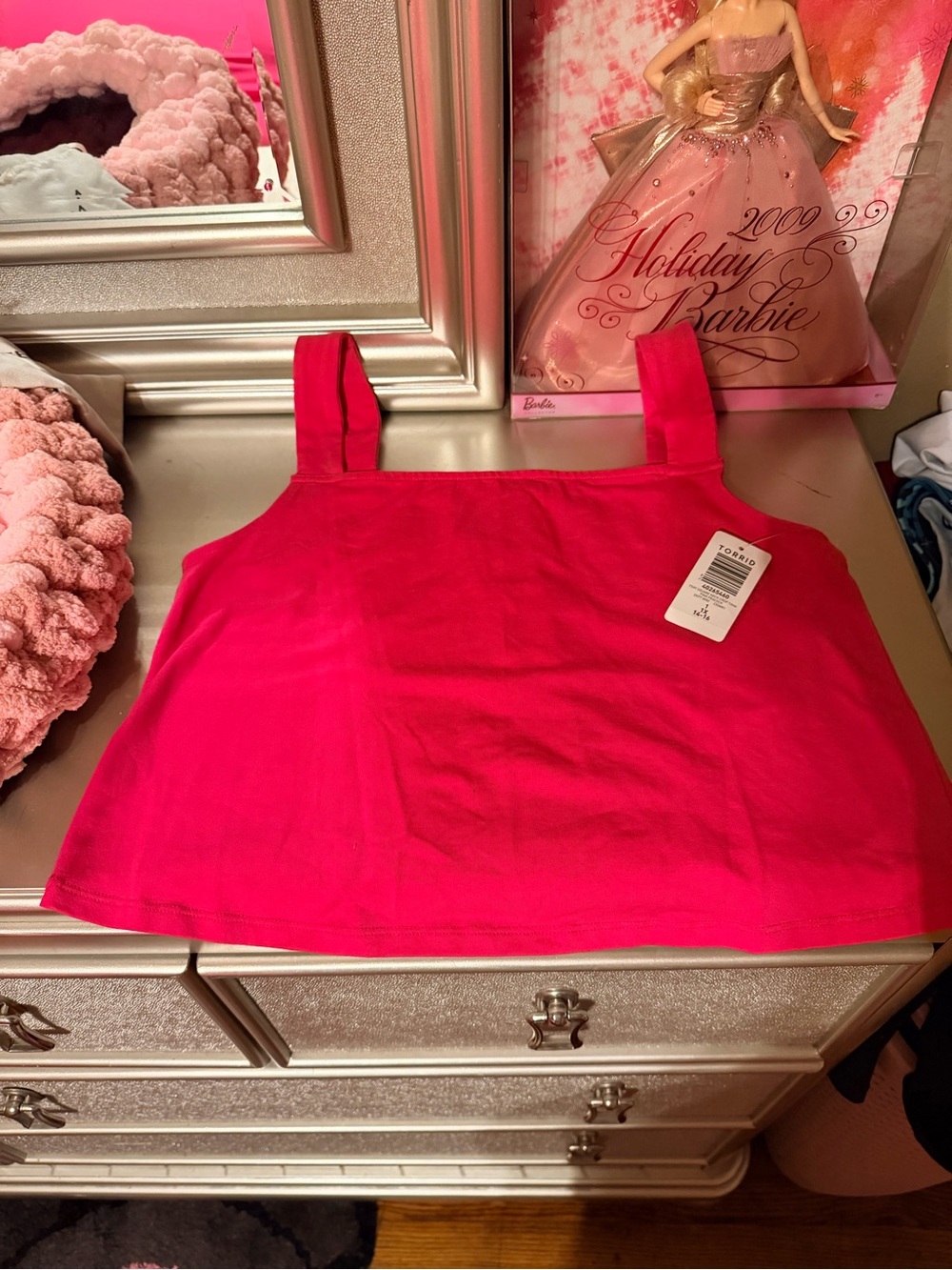 Torrid Hot Pink Cropped Tank